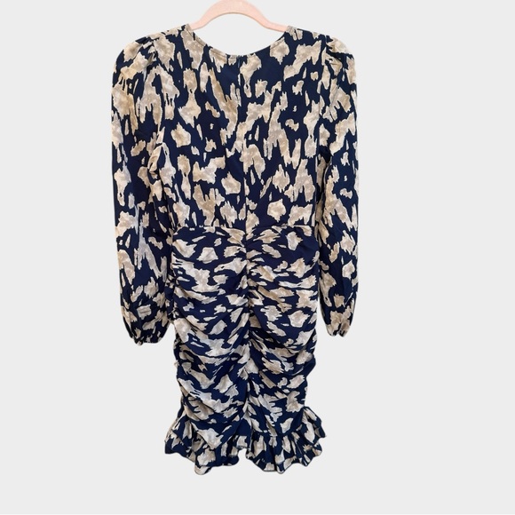 NEW Cupshe Navy and Cream Patterned Mini Dress, XS - Picture 8 of 11